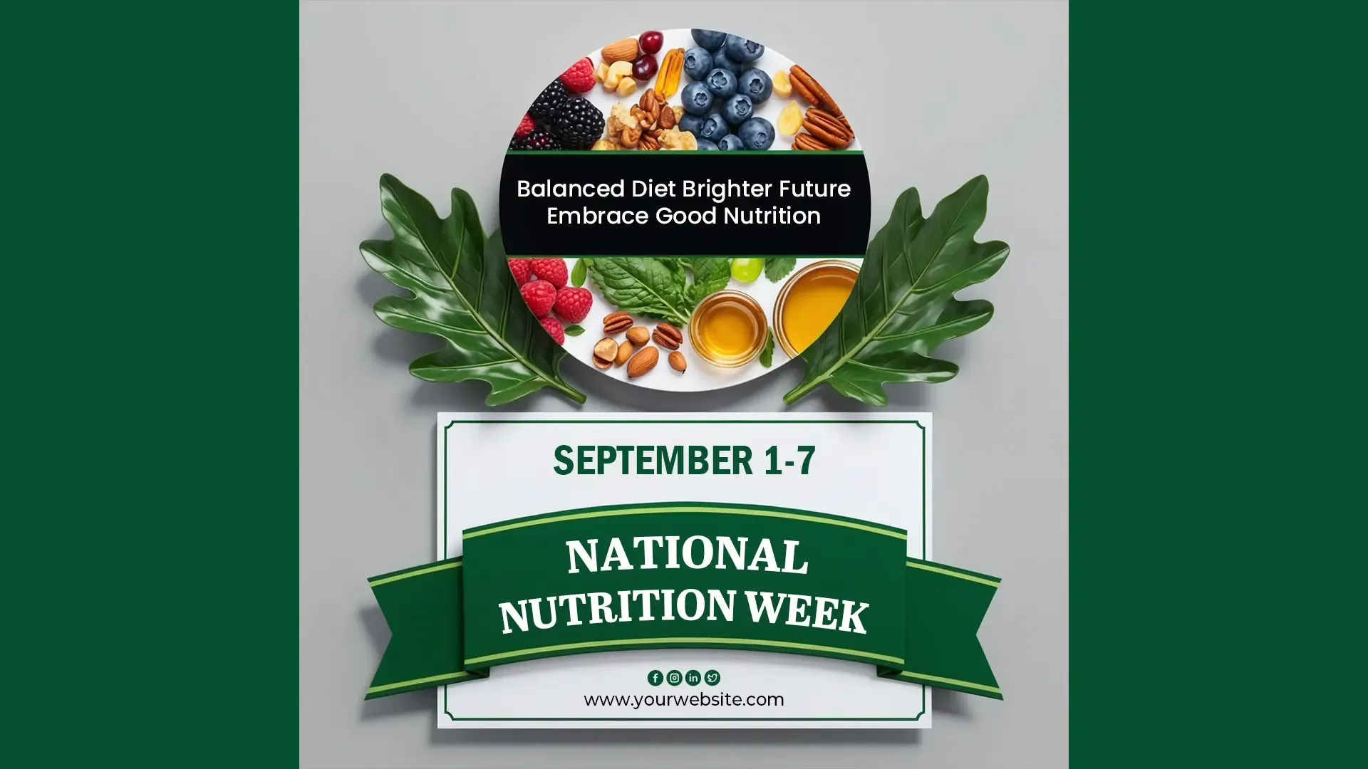 Celebrate National Nutrition Week with Our Instagram Post Template